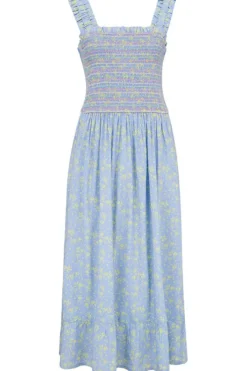 Midi-Sugarhill Brighton Ember Shirred Sundress Star Meadow