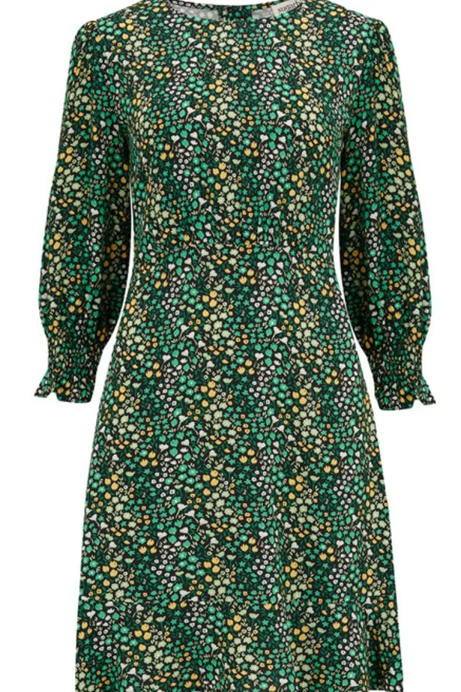 Mini-Sugarhill Brighton Lorelei Dress - Black/Green, Ditsy Floral