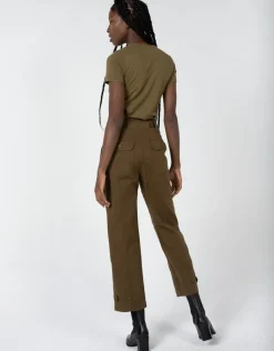 Pants-Unpublished Mia Belted Utility Pant Earth